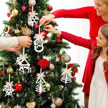 Christmas Party Christmas Tree Decorations, Creative Iron Icicle Hanging Ornaments, Reindeer, Snowman, Snowflake, Star Christmas Tree Hanging Decorations, Christmas Atmosphere Scene Decor