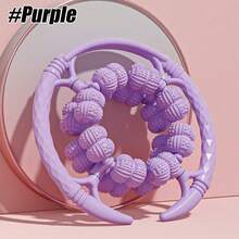 1 件圆形淋巴引流按摩器，放松滚轮 32 轮，脂肪按摩工具，腿部滚轮，便携式手持式，用于小腿手臂锻炼 - 彩色 - 查看 16