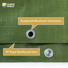 加厚防水篷布 - 1 件装，重型防雨遮阳篷布，具有防紫外线、防撕裂、加固边缘和金属扣眼功能 - 适用于户外防晒和农业用途，是完美的圣诞礼物和理想的新年礼物。