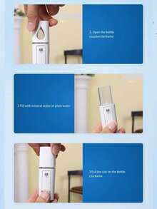 Portable Mini Face Spray Handy Steamer USB Spray Hand Eyelash Extension Atomizer Face Moisturizer Christmas Gift Valentine Gift