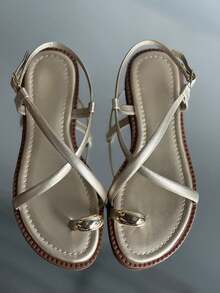 Women's Flat Sandal - Dorado - Ver 8