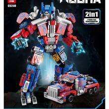 2-In-1 Transforming Robot Car Building Block Set, Transforming Robot And Vintage Car, Collector's Home Decor Toy, Car Enthusiast, Easter/Thanksgiving/Independence Day Gift, Collectible Action Figure, Posable Toy, Toy, Best Gift - Multicolor - View 15