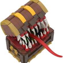 Treasure Box Monster Monster Building Set, Games Treasure Chest Model Suitable For Halloween & Christmas Decoration, Ideal For Family Gatherings And As Birthday Gifts. - Màu nâu Sô-cô-la - Xem 7