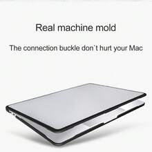 适用于 MacBook Air 13 的防裂防指纹硬壳保护套 M3 TPU+PC，兼容 MacBook Air 15 M2 M4 M5 和 MacBook Pro 14/16