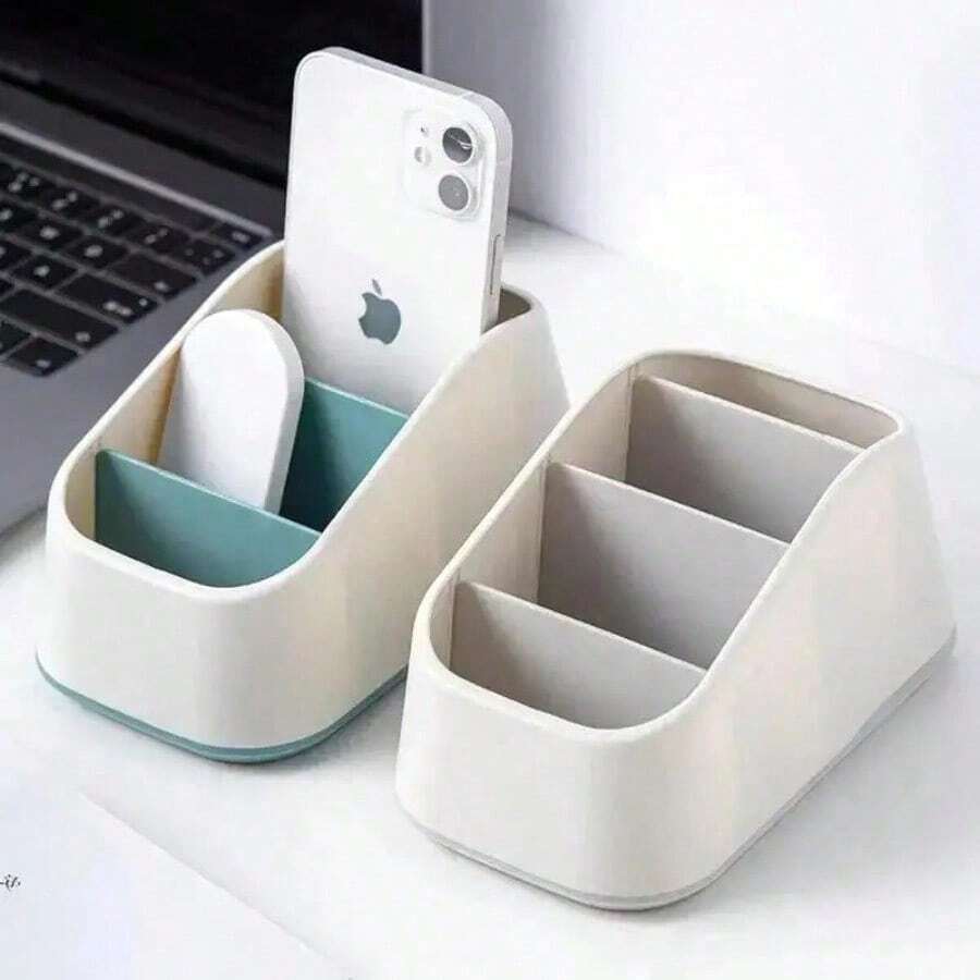 Multifunctional Desktop Storage Key Remote Control Cosmetic Storage - Multicolor - View 1
