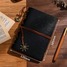 1pc Vintage Pirate Spiral Bound Notebook - Unique Style Travel Journal, Durable With Lined Pages For Note-Taking - Multicolor - View 6