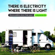 1个便携式太阳能USB充电板 - 不可拆卸光伏移动电源，适用于手机、手电筒和风扇 | 露营、旅行和紧急情况的理想之选，便携式充电器