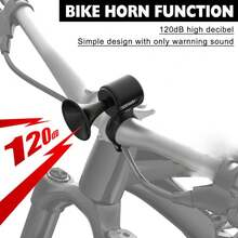 Bicycle Horn, Bicycle Bell, Suitable For Adults/Children - màu đen - Xem 2