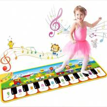 儿童音乐钢琴垫，地板舞蹈玩具，带 10 首歌曲、8 种动物声音、5 种模式。儿童键盘毯音乐触摸游戏垫，音乐早教玩具，适合幼儿男孩女孩的礼物