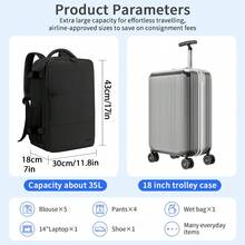 Taygeer Cabin Bag Fits Easy Jet 45*36*20 / Ryanair 40*30*20, Airline Approved Underseat Travel Backpack With Laptop Compartment, Carry On Luggage - Black - View 10