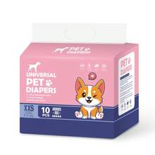 Almohadillas de entrenamiento para perros, pañales desechables súper absorbentes a prueba de fugas para mascotas, accesorios para mascotas, pañales higiénicos para perros hembra y macho, 10/12 unidades