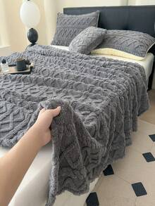 1 pieza Manta estilo bohemio en beige, manta de forro polar de tafetán jacquard, manta suave y ligera, transpirable y cálida de doble uso como cubrecama/chal para sala de estar, dormitorio, dormitorio, decoración de muebles, para todas las estaciones, el tamaño pequeño se puede usar como toalla de playa