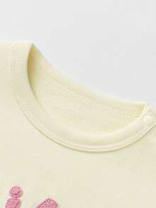 mini bala 女童弹力运动衫 柔软耐穿舒适圆领长袖秋季上衣