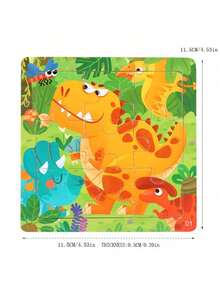 木制拼图幼儿玩具男孩女孩礼物，动物拼图蒙特梭利玩具，学习教育圣诞生日礼物，拼图，蒙特梭利玩具，圣诞节，儿童玩具，Rompecabezas，儿童木制玩具，儿童圣诞礼物，蒙特梭利玩具>木制，幼儿学习玩具