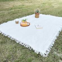 1PC Bohemian Style Picnic Mat Camping Blanket Tablecloth Outdoor Lawn Mat Camping Equipment Bohemian Style Tablecloth Nap Blanket Tent Moisture-Proof Mat Picnic Mat Suitable For Outdoor Picnic Holiday Party Decoration Bedroom/Living Room Decoration Outdoor Travel Valentine's Day Gift Interior Decoration