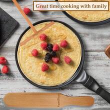 Spreader And Spatula Turner Set Crepe - Convenient Sizes To Fit Any Pan Maker - Natural Wooden Spatula Set Crepe Tools - Initial - View 5