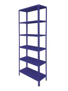 6-Shelf Adjustable Steel Shelf 30x67cm Multipurpose, Various Colors - Bic Blue - View 7