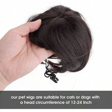 Funny Dog Cosplay Wig, Pet Wig - Adjustable Costume Pet Funny Headwear Costumes Headgear Small Medium Large Dog Wigs Dress Up Decorations Halloween, Parties, Festivals