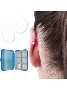 6pcs Ear Patches With Corrective Cut Ear Vertical Version Of V-Line Facial Stickers, V-Face Adhesive.Suitable For Daily Makeup, Prom Party, Wedding, Shopping, Dating, Dinner Team Building, Holiday Makeup, Mother's Day Gifts, Graduation Season Gifts,Festival Lashes,Rave Makeup,Rave Party.,Cheap,Stocking Stuffers,Makeup,Makeup Tools,Cheap Stuff,Gifts,Gifts For Women,Christmas Gifts