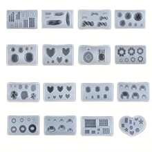 16 Piece Mini Food Themed Silicone Mold Set, Suitable For Resin Crafts - Epoxy Resin Casting, Croissants, Donuts, Macarons, And Cream Puff Shapes - DIY Baking And Chocolate Molds, Suitable For Clay Modeling, Sugar Flipping, Soap Making, And Cake Decoration - 16pcs - 查看 3