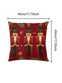 1 Caminho de Mesa Quebra-Nozes de Natal, Caminho de Mesa Decorativo de Natal, Caminho de Mesa com Tecido de Linho de Natal, Caminho de Mesa, Caminho de Mesa, 1 Caminho de Mesa, 4 Jogos Americanos, 1 Capa de Almofada, 3 Produtos Disponíveis, Decoração de Casa Sazonal, Artigos para Festas Internas/Externas, Decoração de Casa de Inverno, Decoração de Natal, Decoração de Quarto de Natal, Decoração de Festa de Natal - Multicolorido - Ver 7