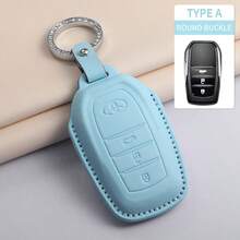 汽车钥匙扣保护套适用于凯美瑞 2024 款卡罗拉 Levin Yaris RAV4 Avalon Prado Land Cruiser 钥匙链钥匙袋卡包保护套适用于女士钱包迷你钱包钱包钱包