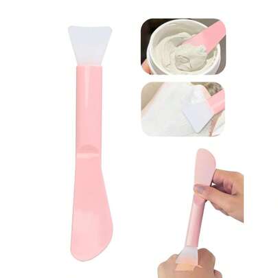 1/2ชิ้น แปรงมาส์กหน้าซิลิโคน เครื่องมือไม้พาย แปรงทามาส์กแบบสองด้าน