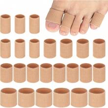 24PCS Gel Toe Protectors Covers, 0.98 Inches Toe Sleeve Tubes Pads Guards Blisters, Corn Cushions Women - 1 - Xem 8