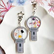 Bestselling Lightstick, /-EN, Heeseung, Jongseong, Taki, Sunoo Keychain, Keyring, Bag Charm, Pendant, Friendship Keychain, Fan Merchandise, Holiday Gift - Multicolor - View 6