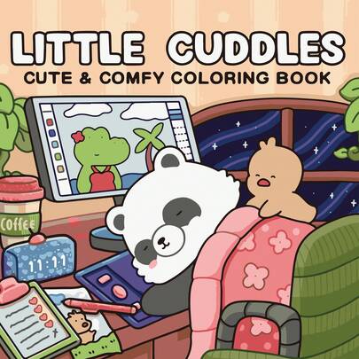 Libro para colorear RINCÓN ACOGEDOR LINDO Y CÓMODO para adultos y adolescentes con dibujos educativos para relajación