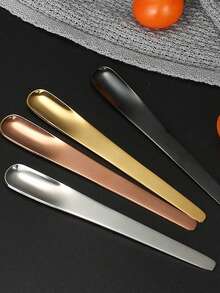 Cuchara de café de acero inoxidable chapada en titanio, cuchara de helado, diseño creativo, útiles escolares, decoraciones de otoño, artículos esenciales para el regreso a la escuela, imprescindibles de otoño