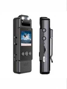 Mini Body Camera With Screen – Portable Wearable Video Recorder With Rotating Lens