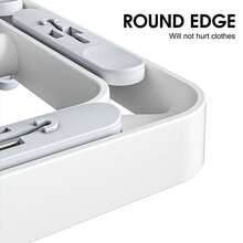 1 szt. Składana suszarka ścienna oszczędzająca miejsce na ubrania, spodnie, ręczniki, balkon, dziedziniec - one-size - Zobacz 7