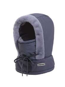 女士户外保暖脖套帽套装，护耳防风，适合寒冷天气骑行、滑雪，秋冬季情人节礼物