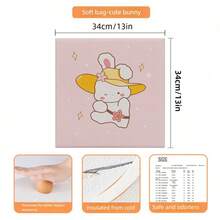 1 pieza Adhesivo de dibujos animados Almohadilla suave, Decoración del borde de la cama, Anticolisión, Alfombra de pared impermeable para tatami, papel tapiz, pegatinas de pared, decoración de habitación