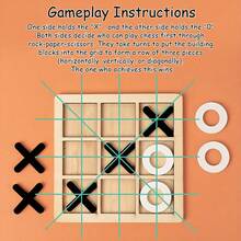 3pcs Wooden XO Tic Tac Toe Game Board, Party & Family Game, Christmas Activity, Christmas Gift, School Supplies, Christmas Decoration, Leisure Party Game, Board Game, Party Favor, Christmas, Birthday Gift, Party Gift, Christmas Gift, Student, Board Game