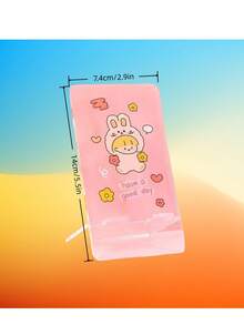 1pc Customized Acrylic Phone Stand, Personalized With Picture, Text, Cartoon, Anime, Transparent Desktop Slouchy Bracket, Best Gift For Friends