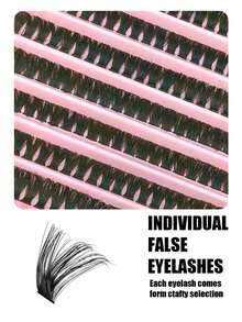 Kit de 200 de gene 80D tip cluster cu efect natural subțire și pufos, ușor și confortabil de purtat, aplicare și îndepărtare fără efort, durabil și de lungă durată, bandă de gene moale reutilizabilă pentru o îmbinare perfectă, potrivită pentru începători, creează volum și ondulații complete, definește forma ochilor, rezistentă la apă și transpirație, ideală pentru look-uri glamour de zi cu zi, mireasă, petrecere, cosplay sau alte ocazii speciale.