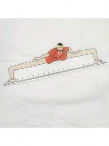 1 pieza Regla de mercancía del anime Gojo, herramienta de medición y escritura, herramienta de dibujo, regla, regla de papelería estudiantil, regla de agrimensura, regla de marcado, regla de cuadrícula, regla de tablero grueso - Multicolor - Ver 16