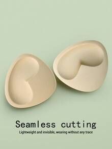 Women's Invisible Filling Bra Pad Sponge Bra, Heart-Shaped Breast Pad Breast Enhancement Pad, Swimsuit Silicone Breast Pad, Nipple Cover Sticker Patch