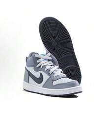 Nike Classic Versatile Comfortable Women's Mid-Top Casual Sneakers, New Court Borough Low Model, Durable Rubber Outsole, Outdoor Sports Skateboarding Shoes, Fashionable Grey Color Scheme, Casual Flat Shoes, Treasure Shoes 839977-009 - Off-white - View 1