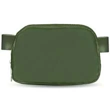 简约时尚女士腰包大容量斜挎包带扣可调节肩带