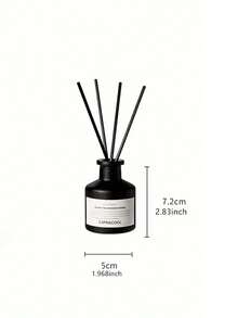 1 Set (1 Flasche Duftöl + 4 Stück Diffusor Stäbchen) Duftölset mit Diffusor ohne Flamme für lang anhaltenden Duft, geeignet für Schlafzimmer, Badezimmer, Wohnzimmer usw.