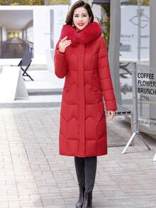 Women Winter Coats - White - View 7