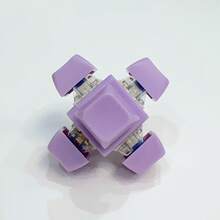 1/6PCS Decompression Toys Keyboard Clicker Toy Keyboard Cube Mechanical Key Button Stress Relief For Adult Gifts To Relief Pass Time (Chain Color And Style Are Random) - Multicolor - View 16
