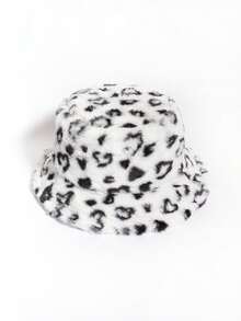 Street Color Block Fuzzy Bucket Hat - Multicolor - View 6