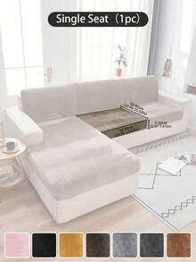 1 pièce Housse de canapé d'angle en velours avec chaise longue séparée, housse de canapé extensible douce pour canapé d'angle gauche/droit, housses de coussin de canapé pour canapés et sofas, housses de siège de canapé en velours doux, housses de canapé lavables, housse de coussin de siège pour canapé 3 places, résistant aux animaux de compagnie