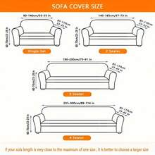 XM-Mirelitho 1PC Soft Plush Sofa Cover, Stretch Full Coverage Couch Slipcover, Washable Anti-Slip Furniture Protector For Living Room All Seasons - Camel - View 3