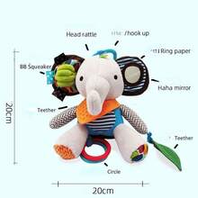 Multi funcional torno pendurado bebê sino brinquedos, boneca cama ringtones/puzzle brinquedos do bebê - raposa - Visão 8