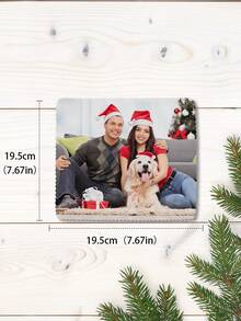 1pc Customized Christmas Photo Glasses Cloth, Personalized Microfiber Lens Cleaning Cloth, Suitable For Glasses, Glasses, Phone Screens, Camera Lenses, Gift Cloth, Personalized Christmas Gift For Family, Friends, Men, Women, Couples, Colleagues, Customized Holiday Souvenir Gift, Decorations, Christmas Gift, Available In 2 Sizes - Multicolor - View 8
